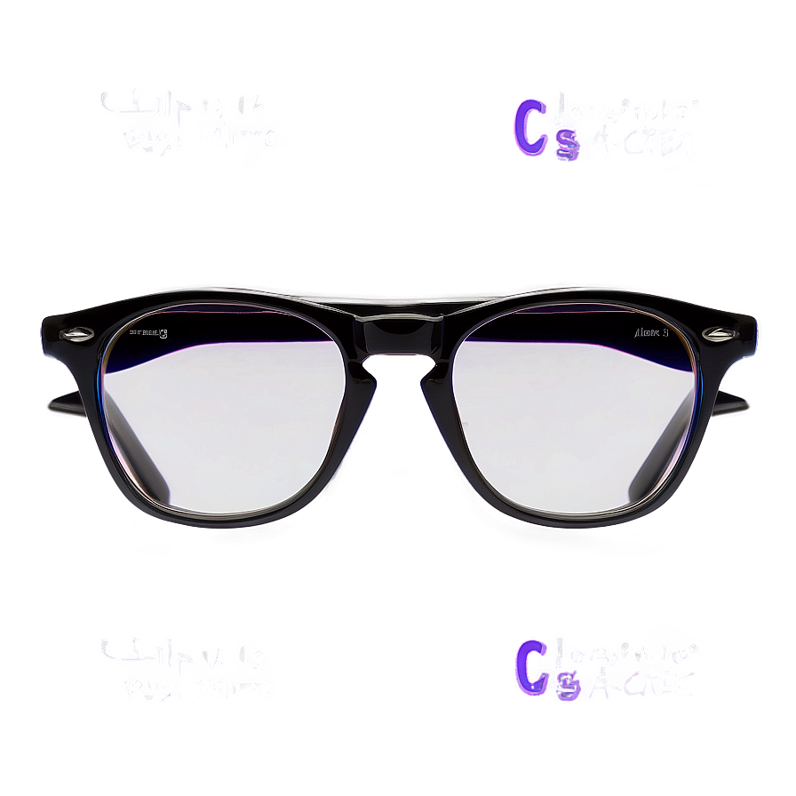 Clear Clip On Glasses Png 06132024