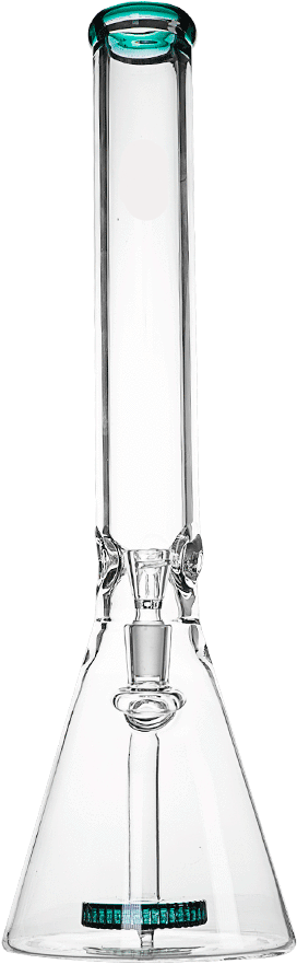 Clear Glass Bongwith Bubbles