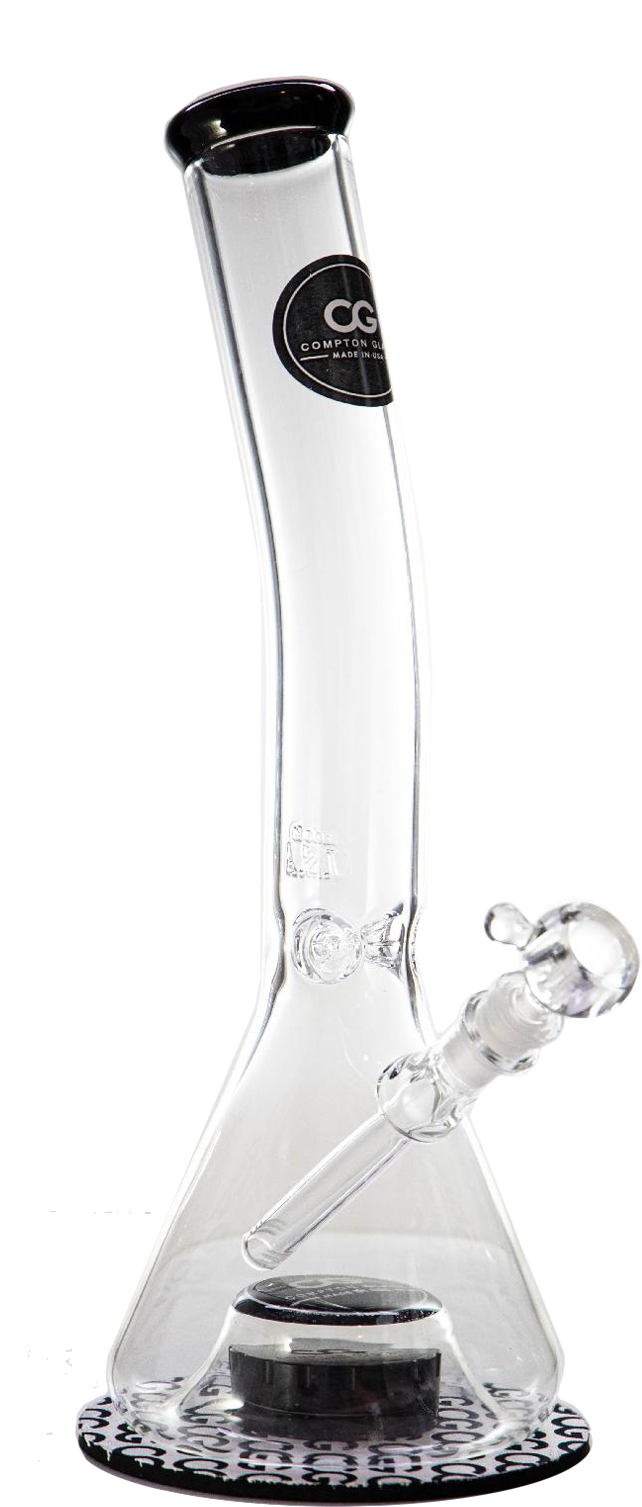 Clear Glass Bongwith Logo