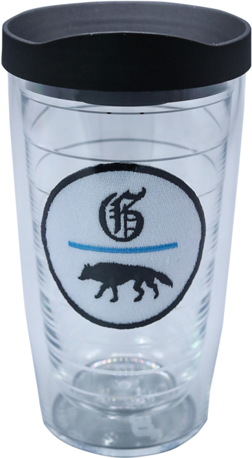 Clear Glass Water Tumbler With Logo