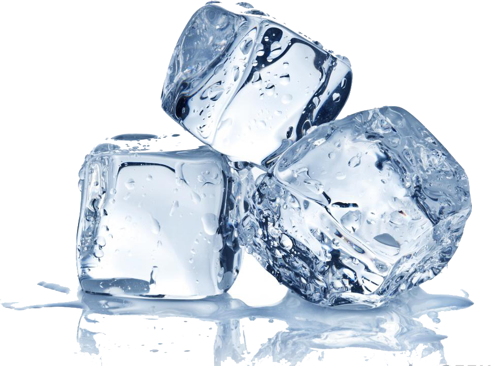 Clear Ice Cubes Transparent Background