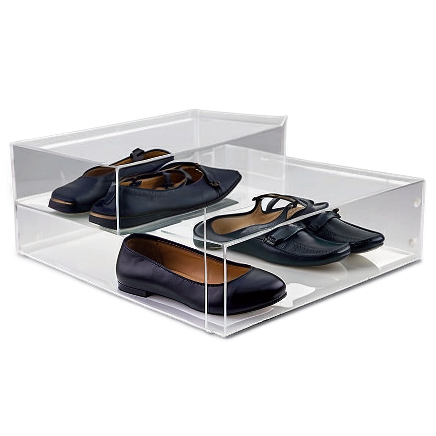 Clear Shoe Box Stackable Png Lbx79