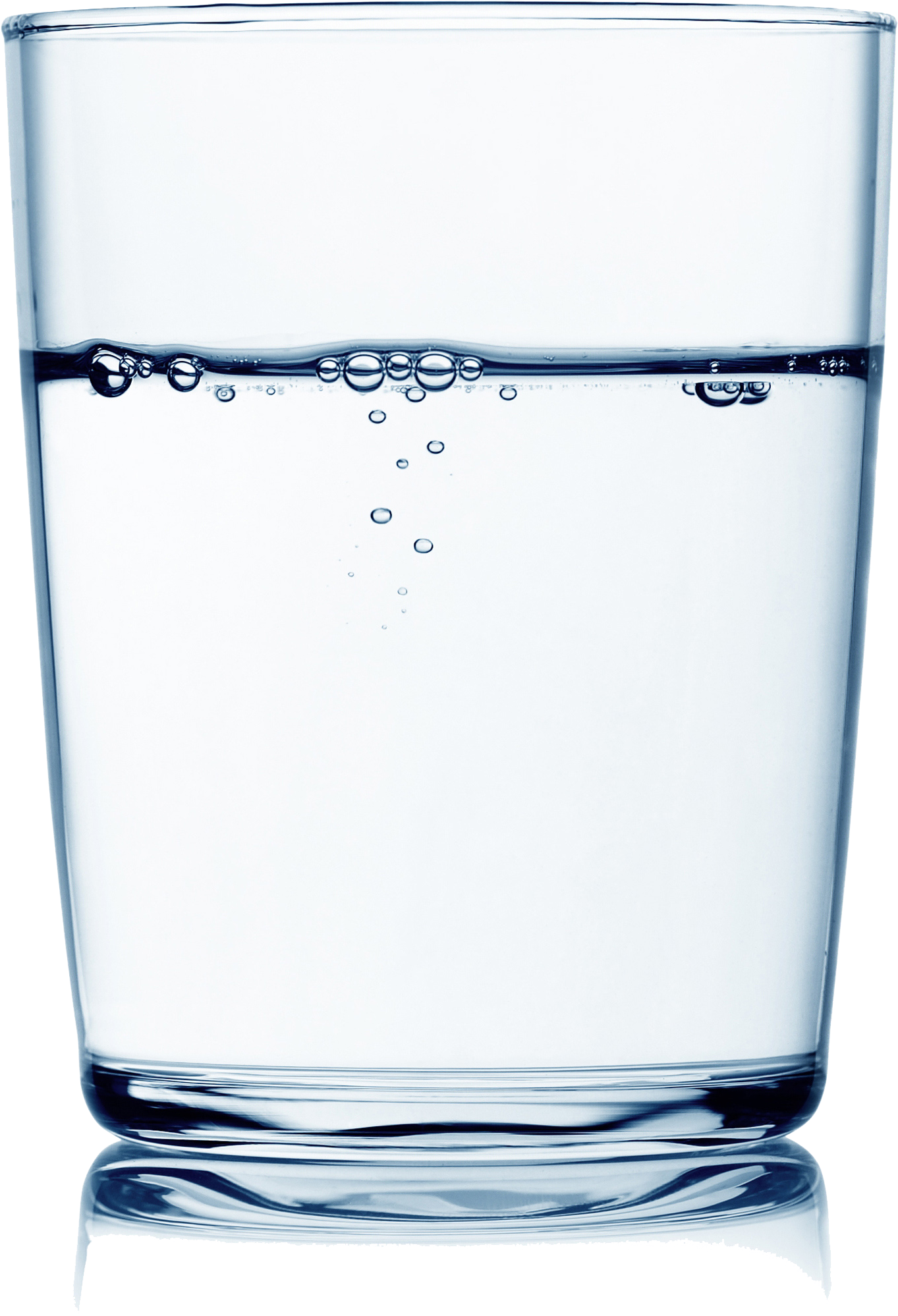 Clear Water Glass Half Full