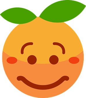 Clementine Smiley Face Emoji