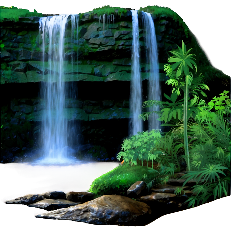 Cliff And Waterfall Png Qib