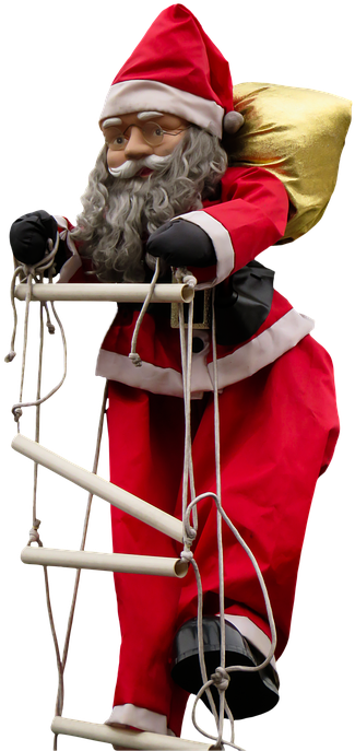 Climbing Santa Decoration