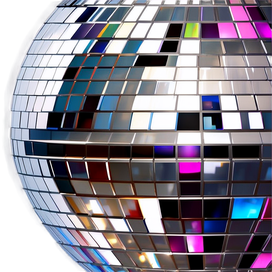 Close Up Disco Ball Reflections