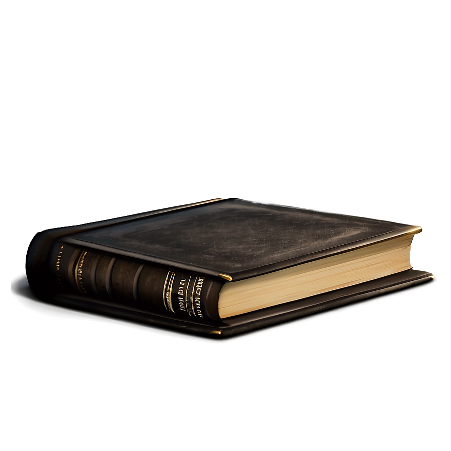 Closed Book With Shadow Png Vkj