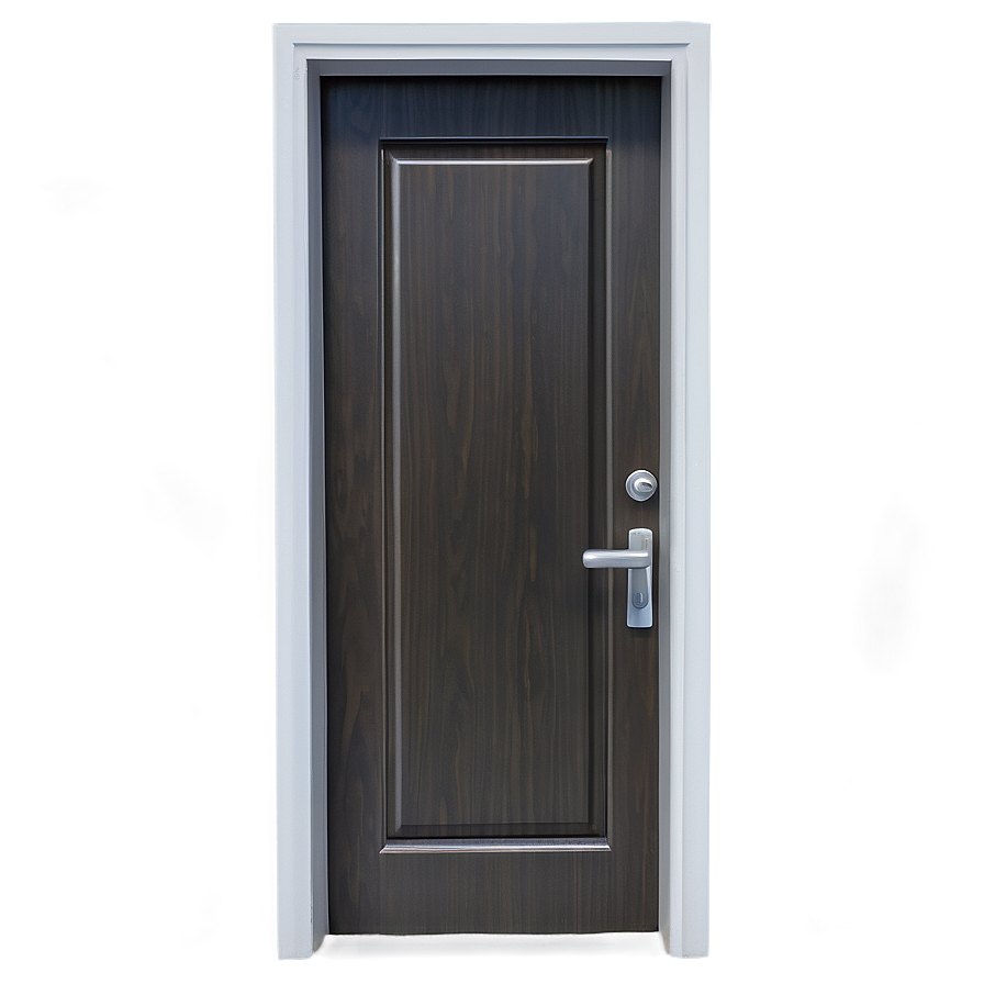 Closed Door With Panel Details Png Wid