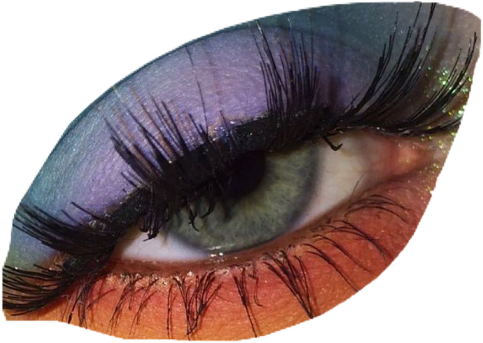 Closeup Eye Makeup Purple Eyeshadow