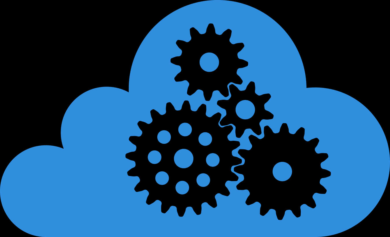 Cloud Computing Gears Graphic