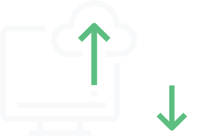 Cloud Upload Download Concept