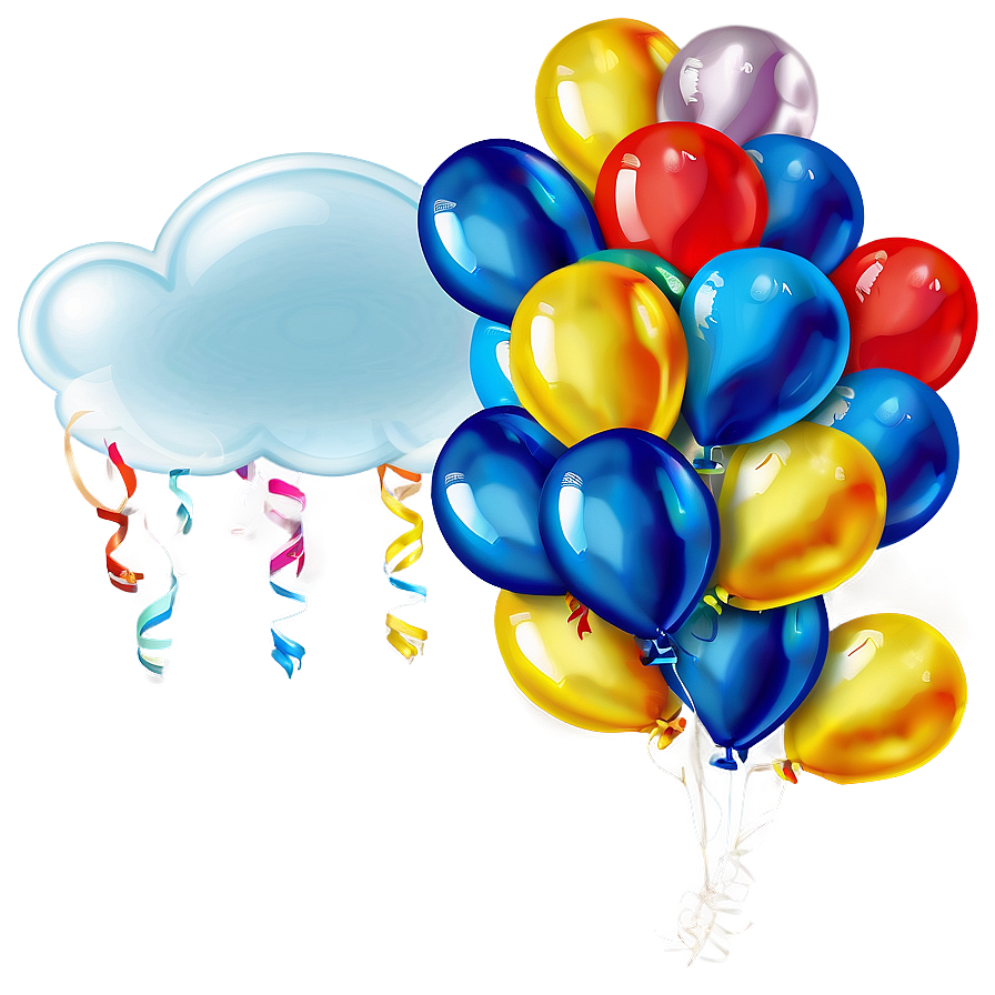 Cloud With Balloons Png Gdo