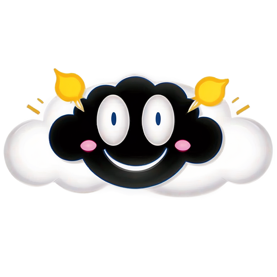 Cloud With Face Emoji Png Lrk