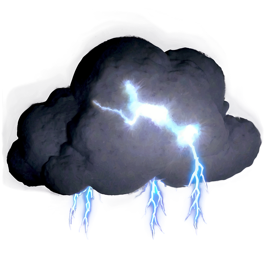 Cloud With Lightning Png 94