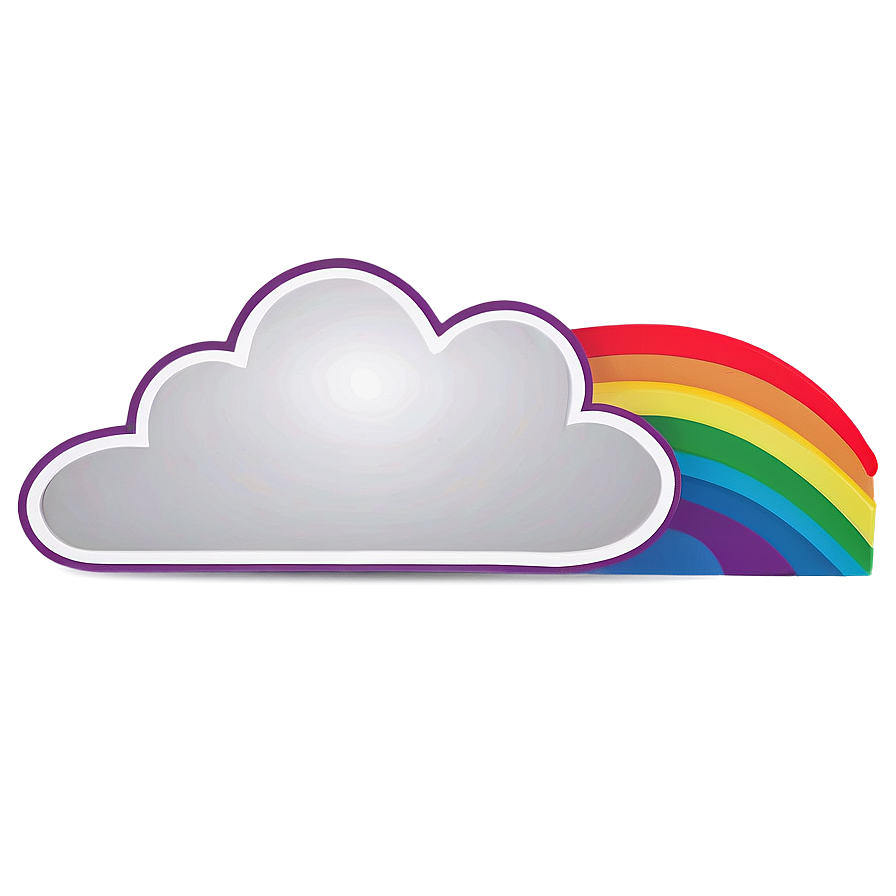 Cloud With Rainbow Clipart Png 05252024