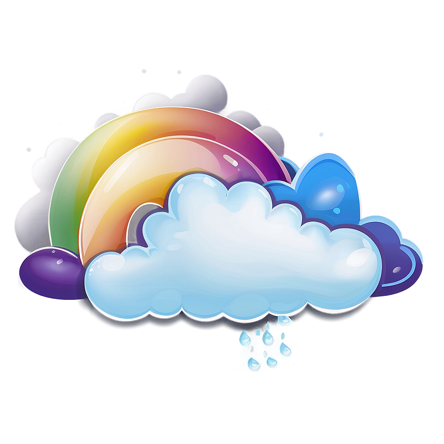 Cloud With Rainbow Png 46