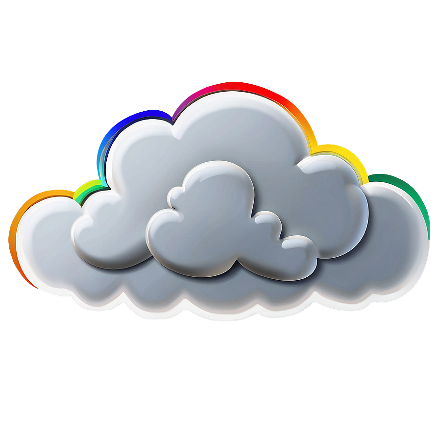 Cloud With Rainbow Png 55