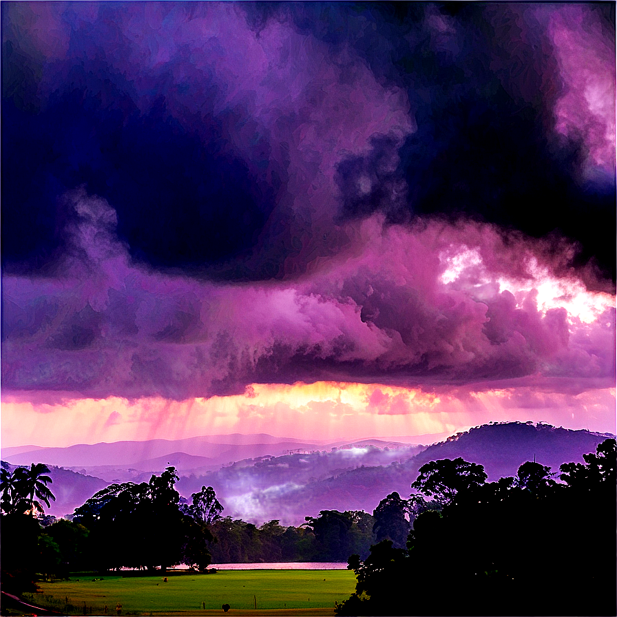 Cloudy Day At Park Png 89