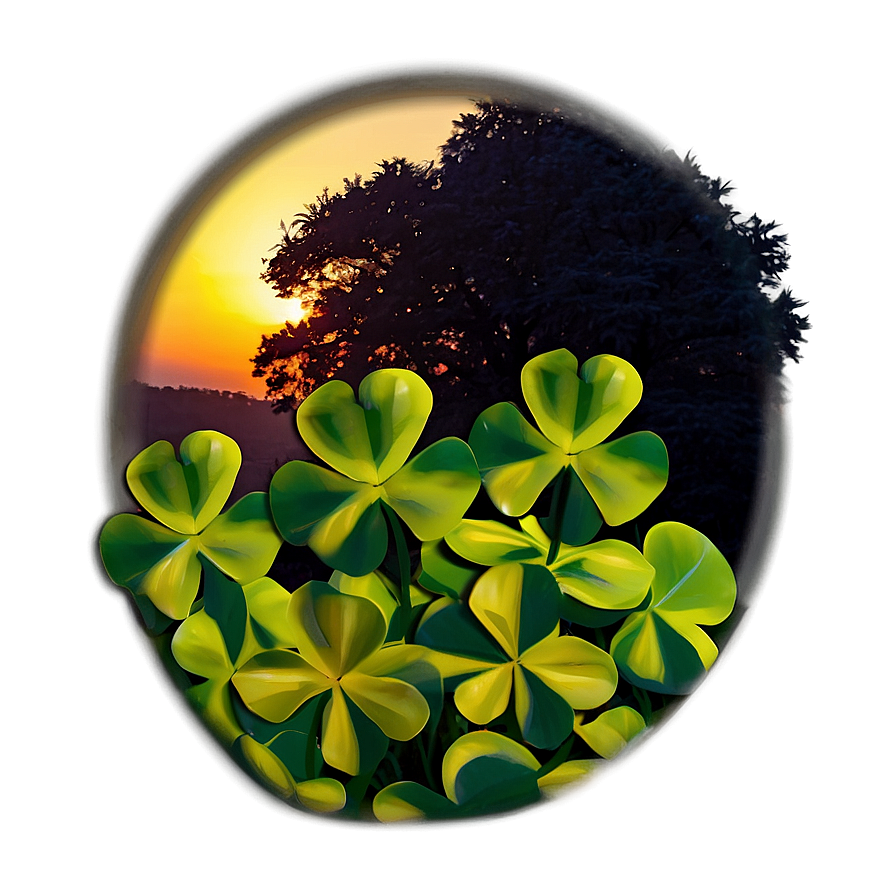 Clover Field Sunset Png 30