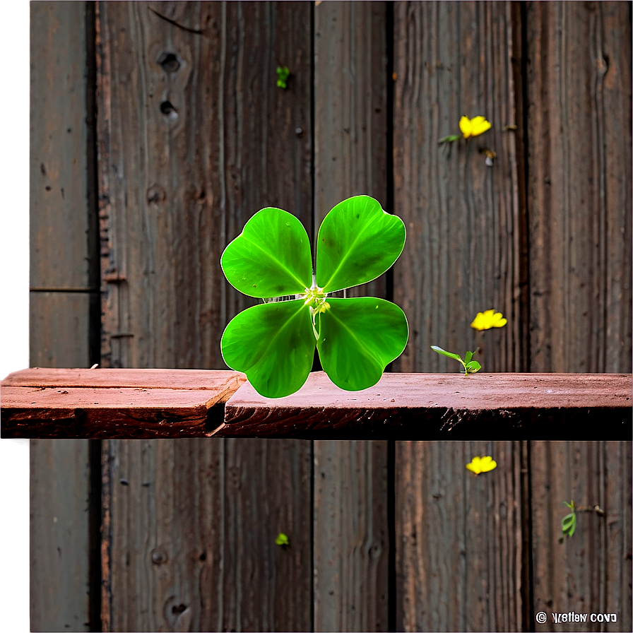 Clover On Wood Png 06122024