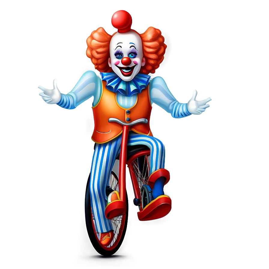 Clown Emoji On Unicycle Png 90