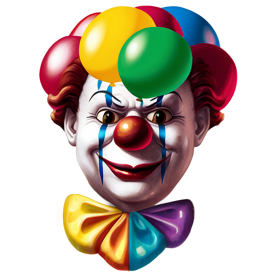 Clown Emoji With Balloons Png 52