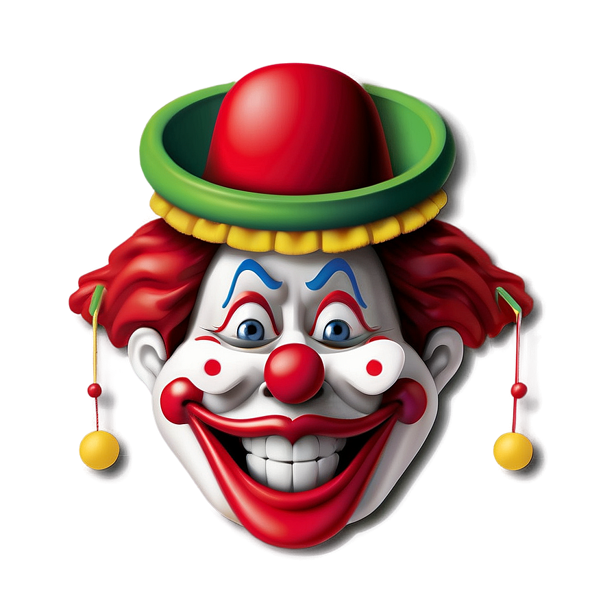 Clown Face Emoji Png 06272024