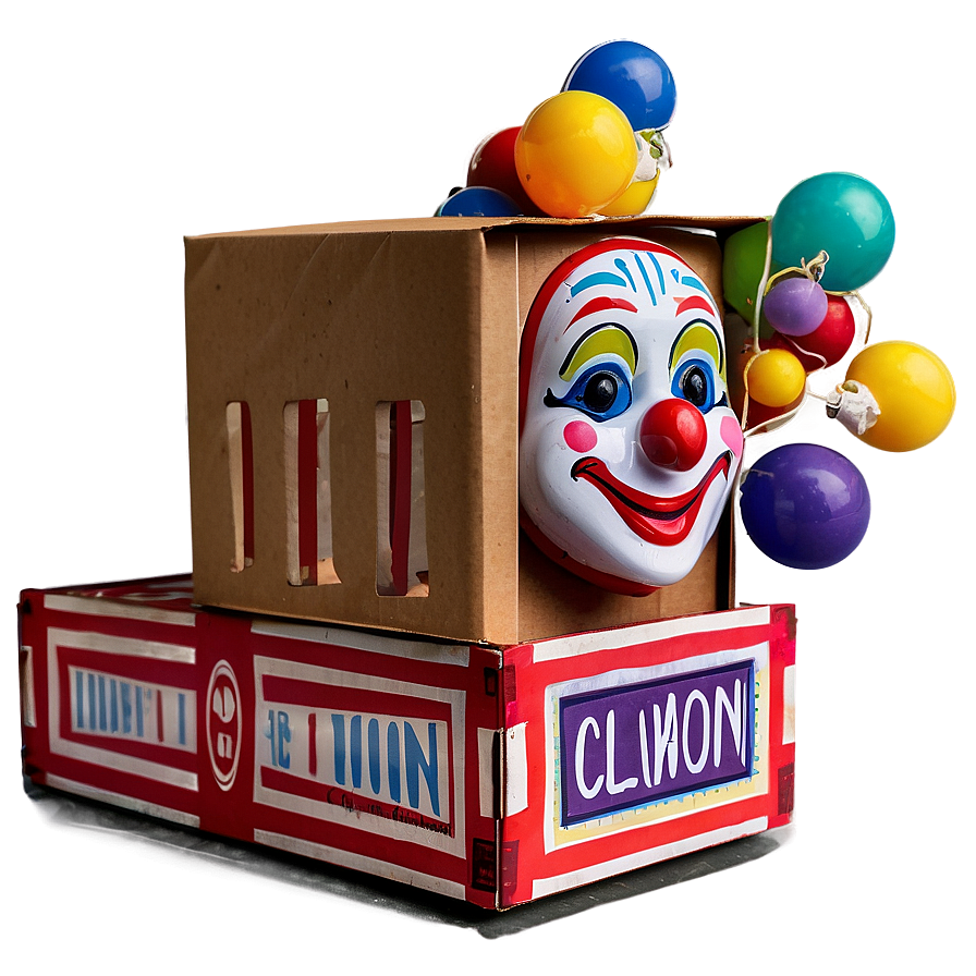 Clown In A Box Toy Png Jlp20