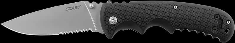 Coast Folding Knife Black Handle