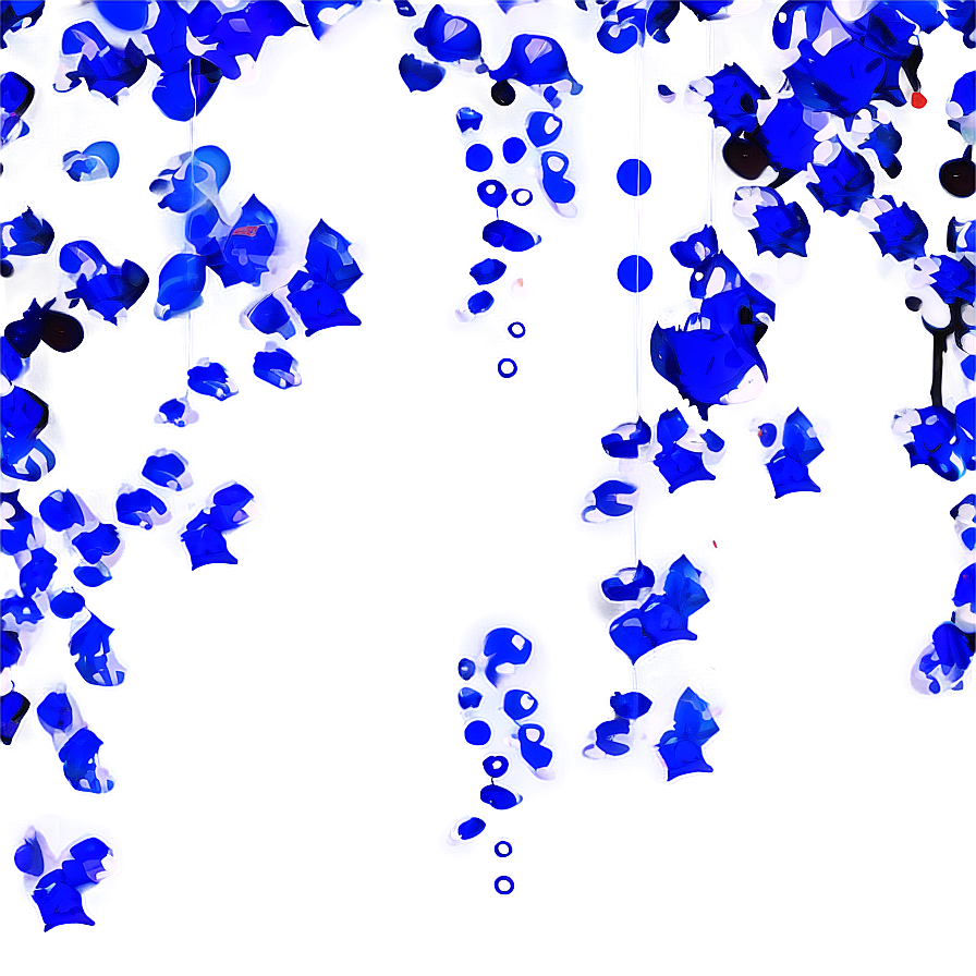 Cobalt Blue Confetti Fall Png 36