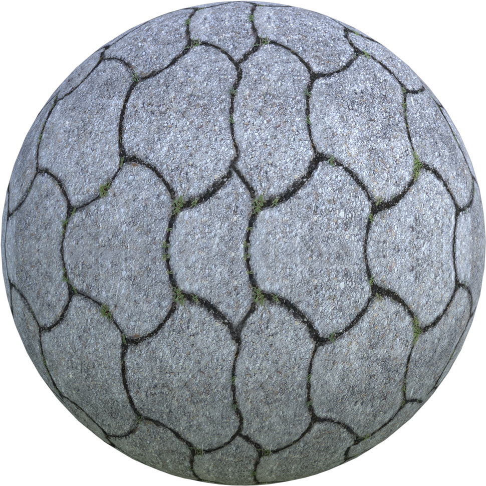 Cobblestone Texture Spherical Pattern