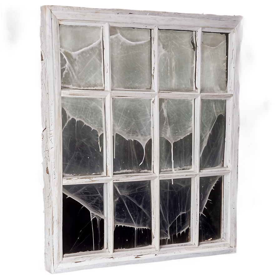 Cobweb Covered Window Png 06132024