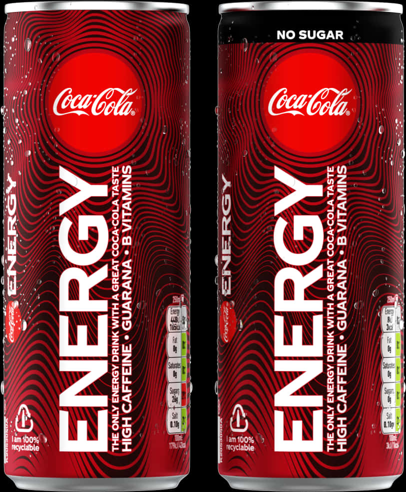 Coca Cola Energy Drink Cans