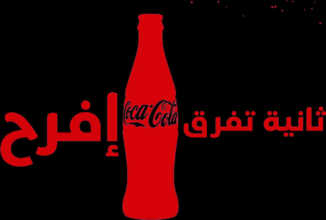 Coca Cola Logo Arabic Red Background