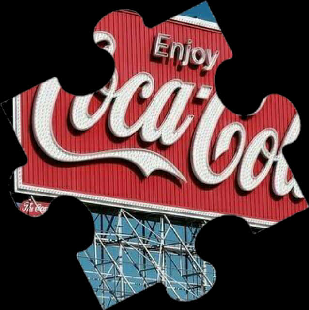 Coca Cola Sign Puzzle Overlay