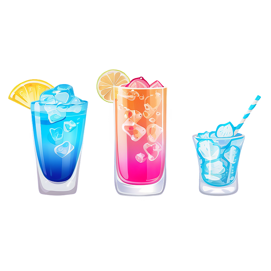 Cocktail Glass Set Png 16