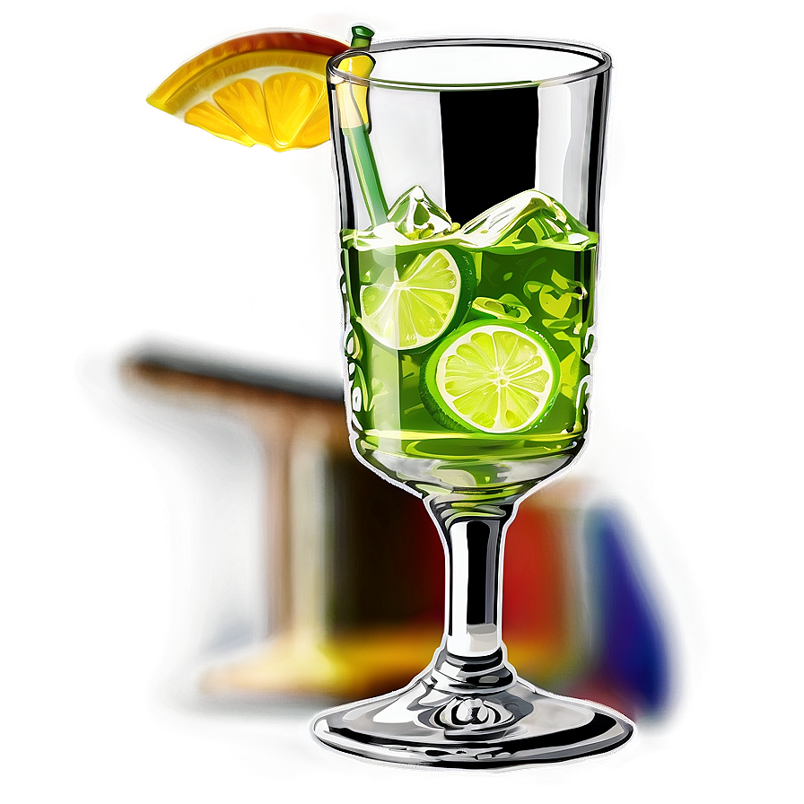 Cocktail Glass With Drink Png Tue