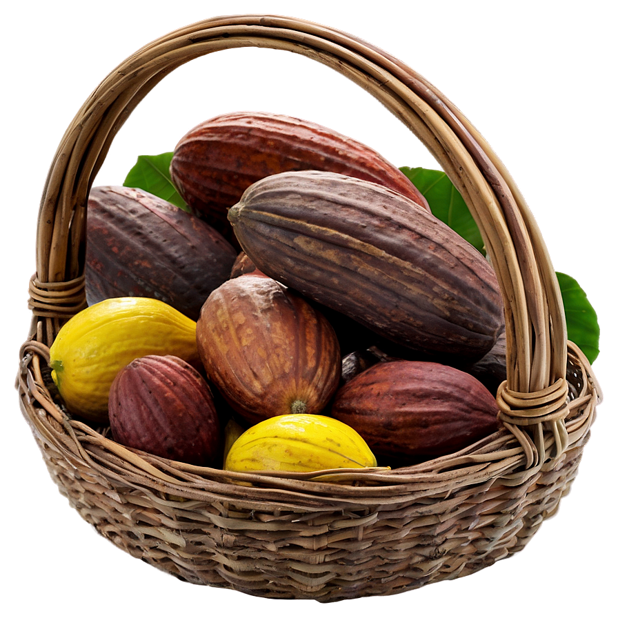 Cocoa Harvest Basket Png 06292024