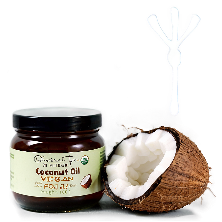 Coconut Oil Vegan Product Png Ccf51