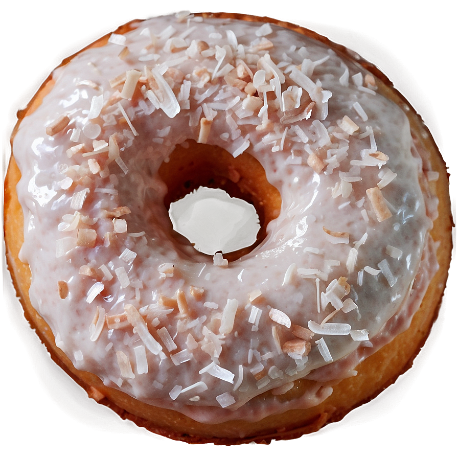 Coconut Topped Donut Png 05232024
