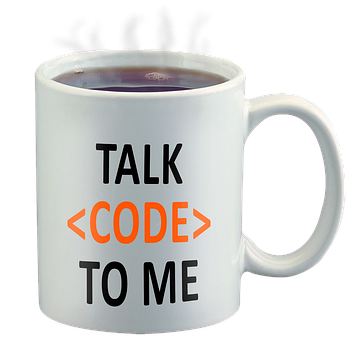 Coding Themed Mug With Message