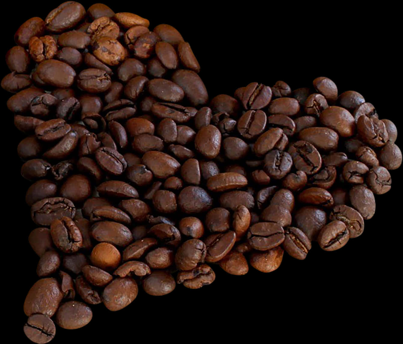 Coffee Beans Heart Shape