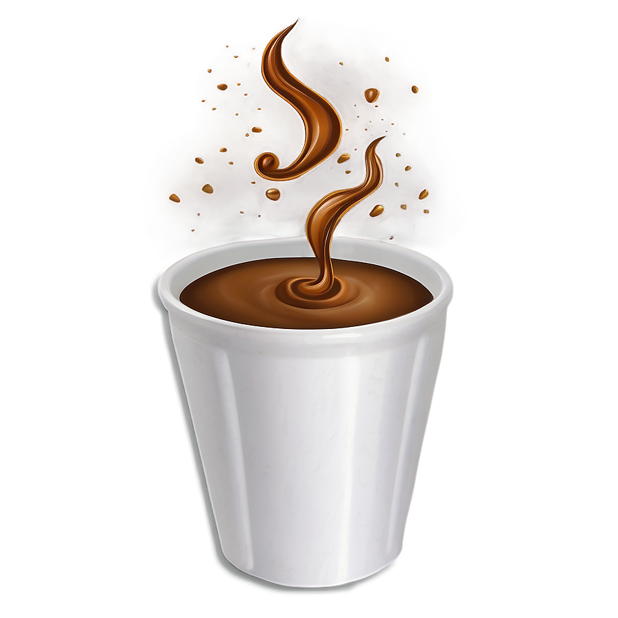 Coffee Splash Art Png Dvg