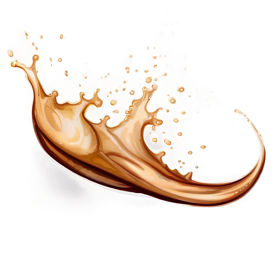 Coffee Splash Art Png Fxm