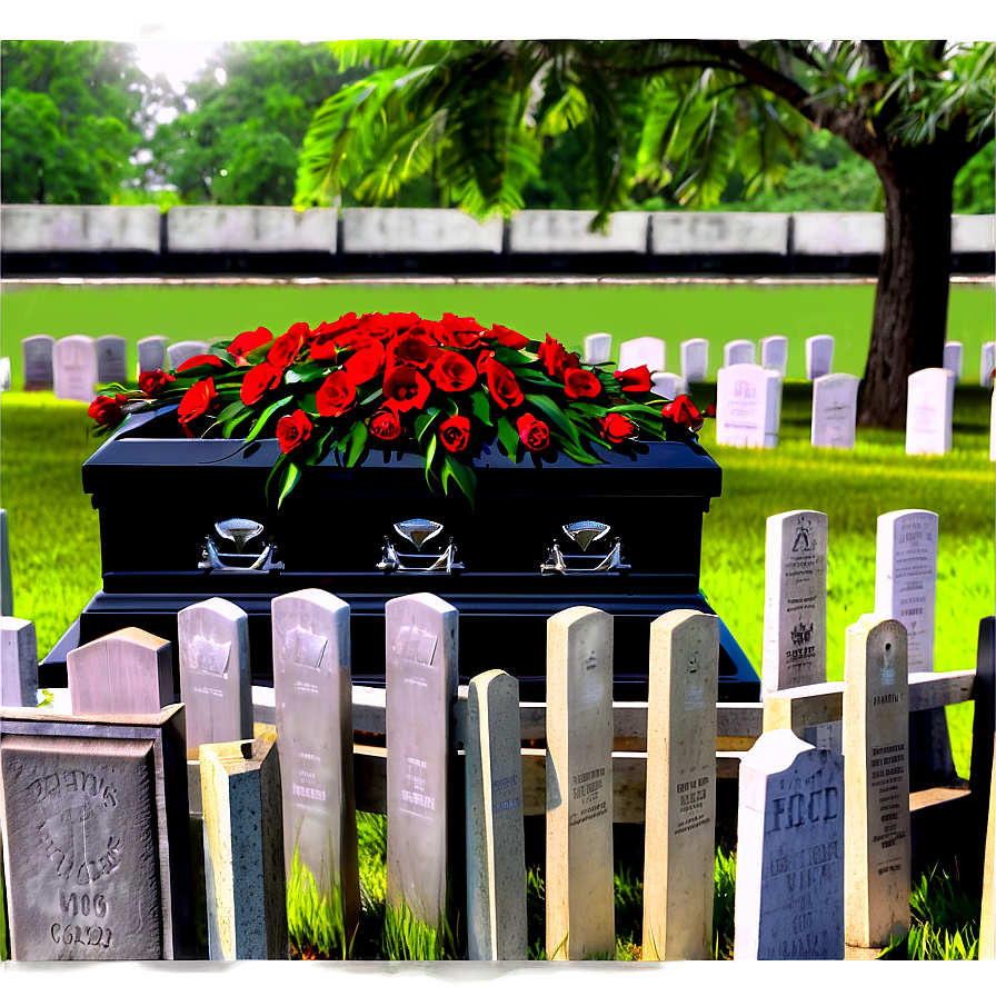 Coffin In Cemetery Png Kqg95