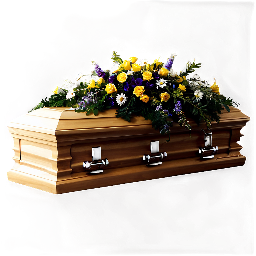 Coffin On Black Background Png 27