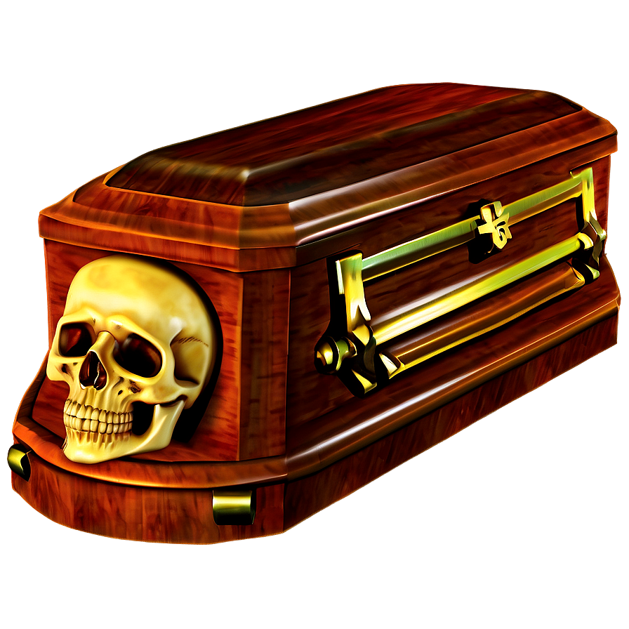 Coffin With Skull Png 63