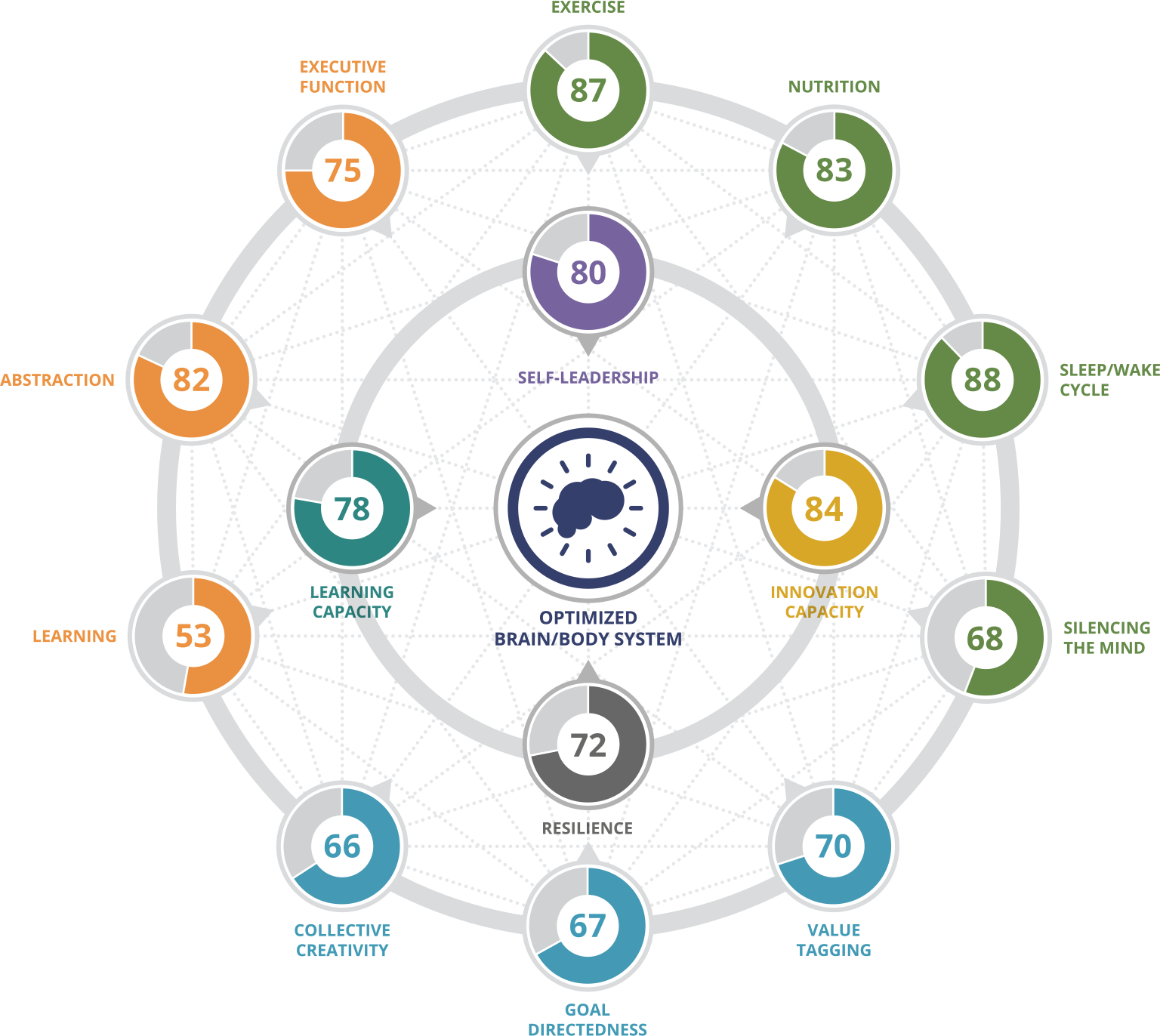 Cognitive Skills Network Visualization