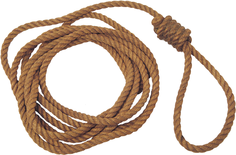 Coiled Rope With Noose Knot